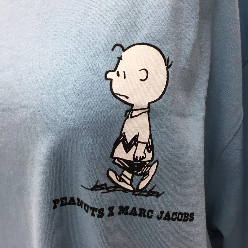 マークジェイコブス MARCJACOBS Tシャツ 半袖 Peanuts チャーリーブラウン 2023 コラボ M キャラクター 水色 / ライトブルー / レディース USED 古着 中古 10112888
