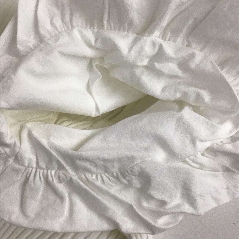 ザラ ZARA カットソー 半袖 0085/550/251 オーブンショルダー ニットT M 無地 白 / ホワイト / レディース USED 古着 中古 10131024