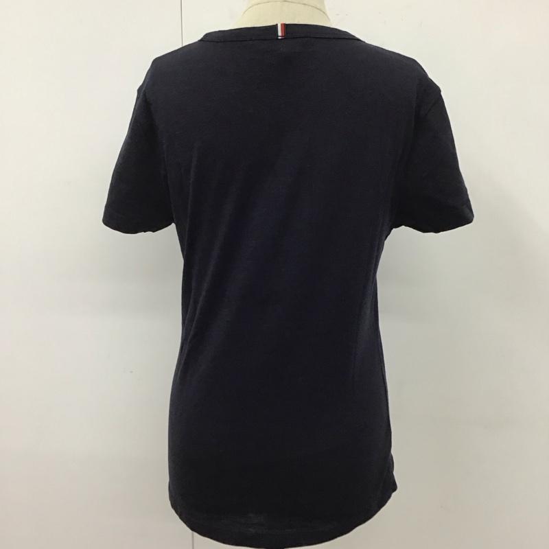 トミーヒルフィガー TOMMY HILFIGER Tシャツ 半袖 クルーネック S ロゴ、文字 紺 / ネイビー / レディース USED 古着 中古 10123064