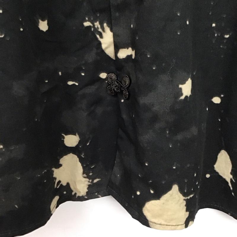 マウジー MOUSSY シャツ、ブラウス 長袖 010ESB30-0410 BLEACH PRINTED SHIRT チャイナシャツ FREE 黒 / ブラック / レディース USED 古着 中古 10137777