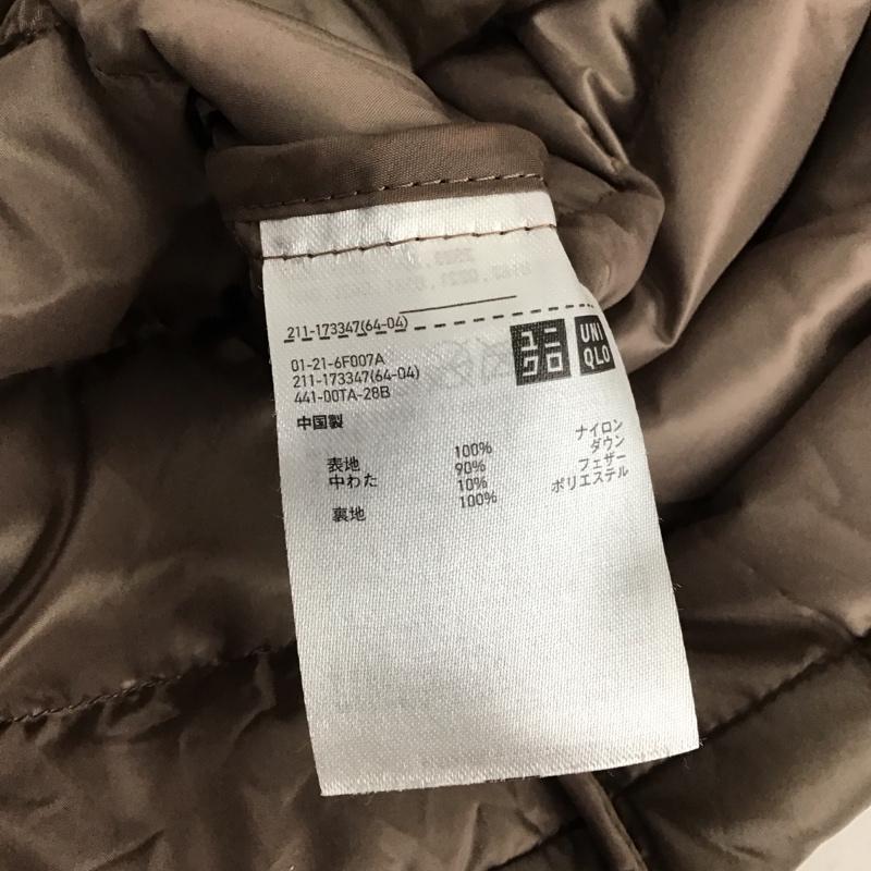 ユニクロ UNIQLO ジャケット、上着 ダウンジャケット L 無地 茶 / ブラウン / レディース USED 古着 中古 10150919
