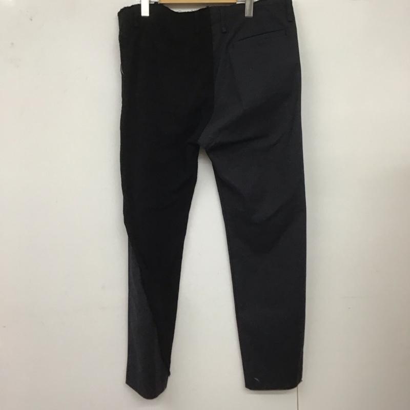 メアグラーティア meagratia パンツ ワークパンツ、ペインターパンツ 21191-0606 メアグラーティア アインメトリーパンツ チノパン ワイドパンツ 4 無地 黒 / ブラック /  メンズ USED 古着 中古 10125577