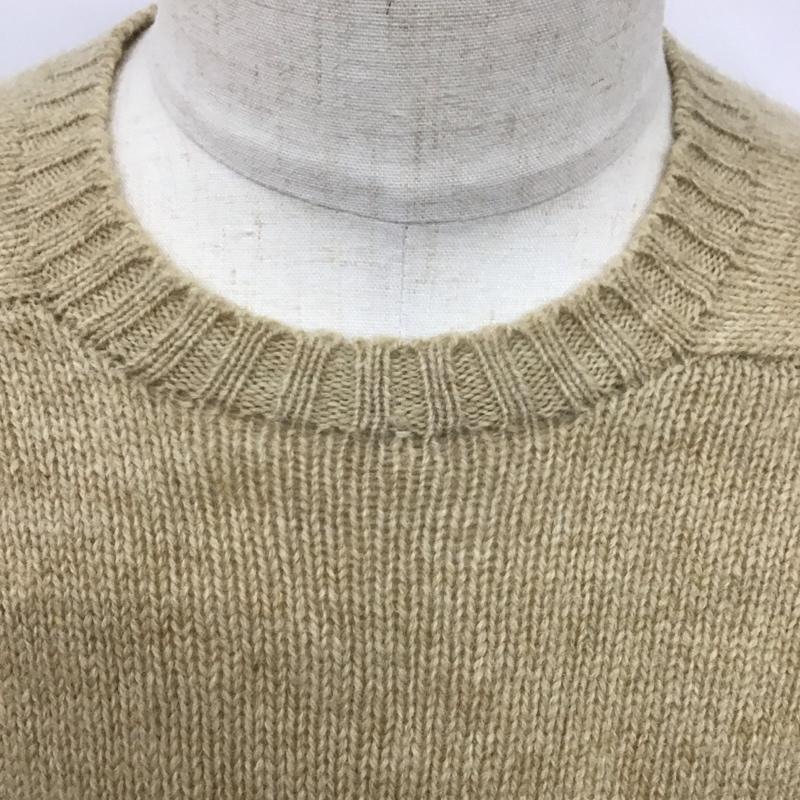 ポロバイラルフローレン Polo by RALPH LAUREN ニット、セーター 長袖 長袖ニットカットソー ニット セーター クルーネックニット L ロゴ、文字 ベージュ / ベージュ / メンズ USED 古着 中古 10123880