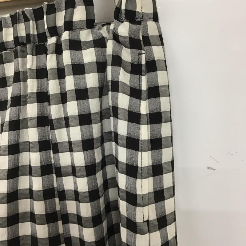 レプシィム LEPSIM スカート ロングスカート L チェック 白 / ホワイト / X 黒 / ブラック / レディース USED 古着 中古 10134707