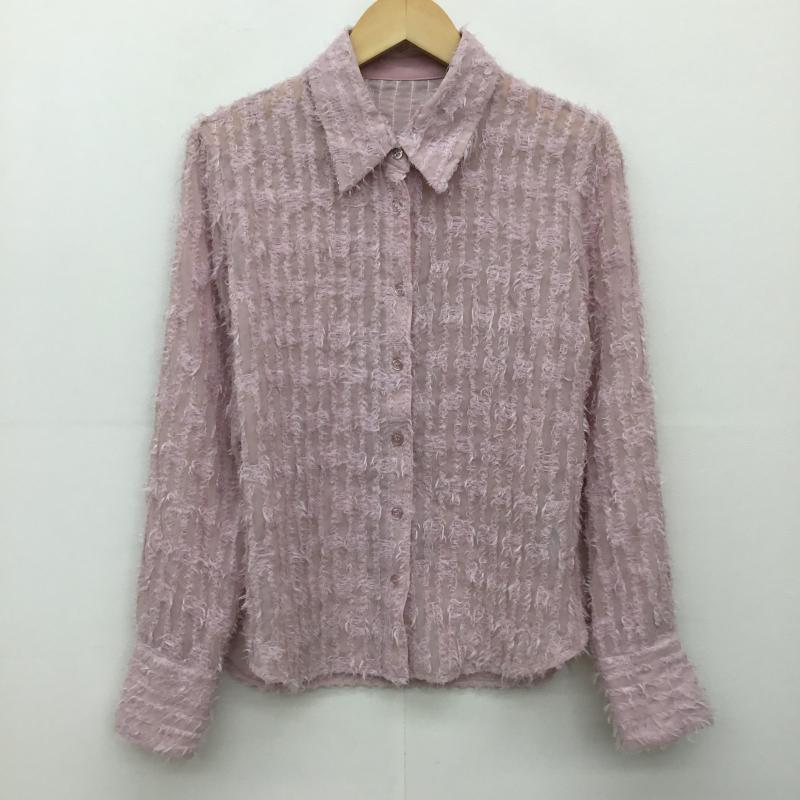 ココ ディール COCO DEAL シャツ、ブラウス 長袖 2 無地 桃 / ピンク / レディース USED 古着 中古 10134734