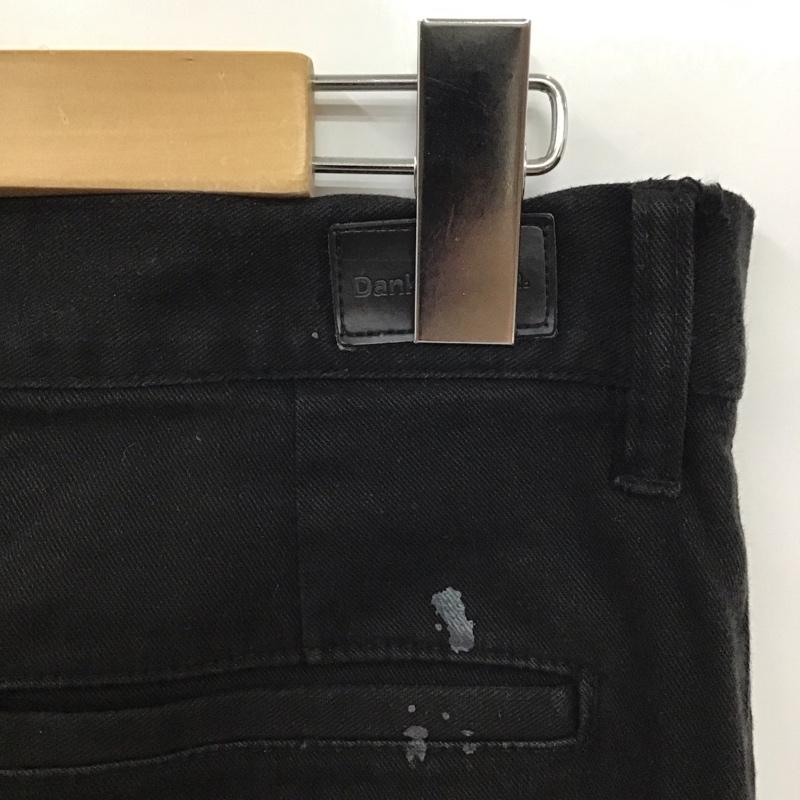 ダンケシェーン DANKE SCHON パンツ デニム、ジーンズ デニムパンツ スリムパンツ ストレッチパンツ ジーンズ プリント 黒 / ブラック / メンズ USED 古着 中古 10118243
