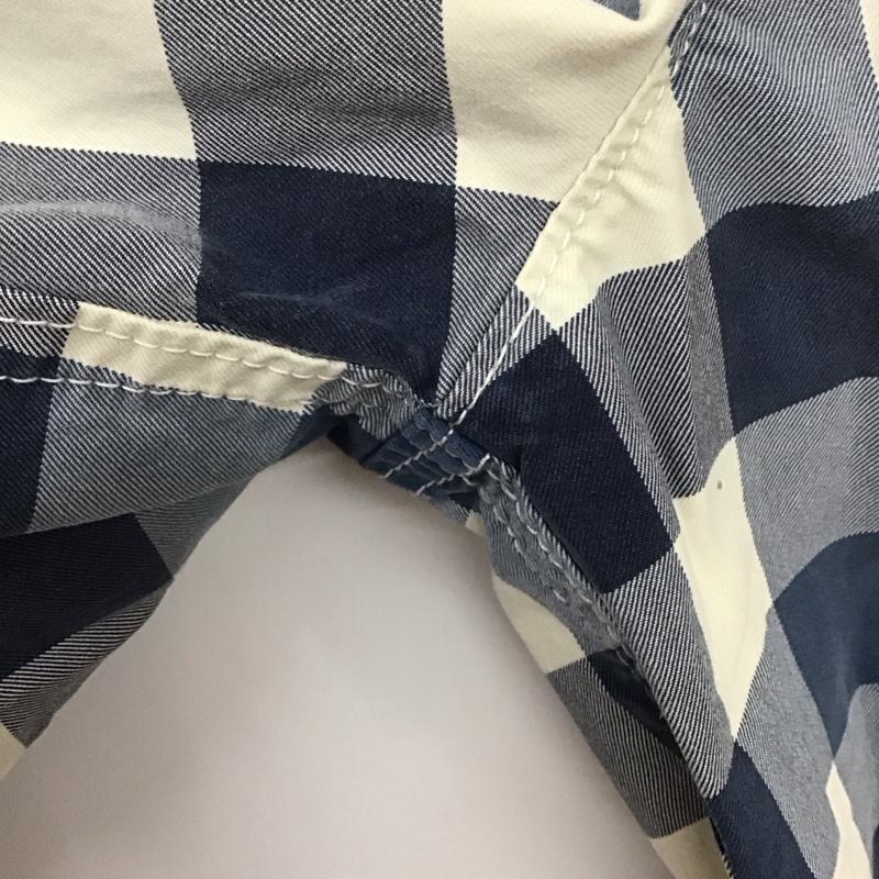 アバクロンビーアンドフィッチ ABERCROMBIE&FITCH パンツ ショートパンツ ショートパンツ ハーフパンツ カジュアルパンツ 30インチ チェック 白 / ホワイト / X 水色 / ライトブルー / メンズ USED 古着 中古 10132004