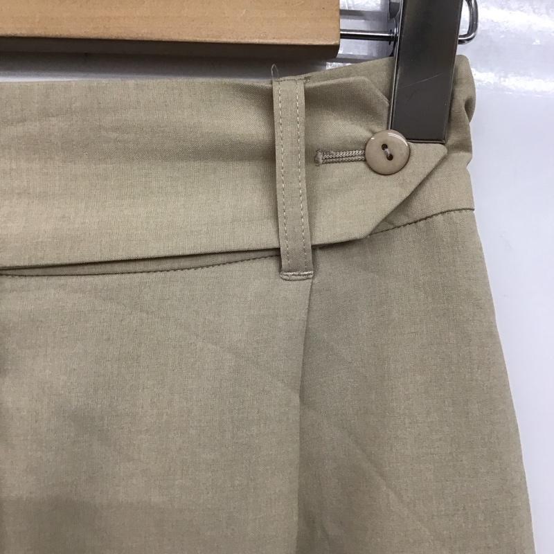 ムルーア MURUA パンツ スラックス 012320700601 ダブルヘムワイドパンツ 1 無地 ベージュ / ベージュ / レディース USED 古着 中古 10129509