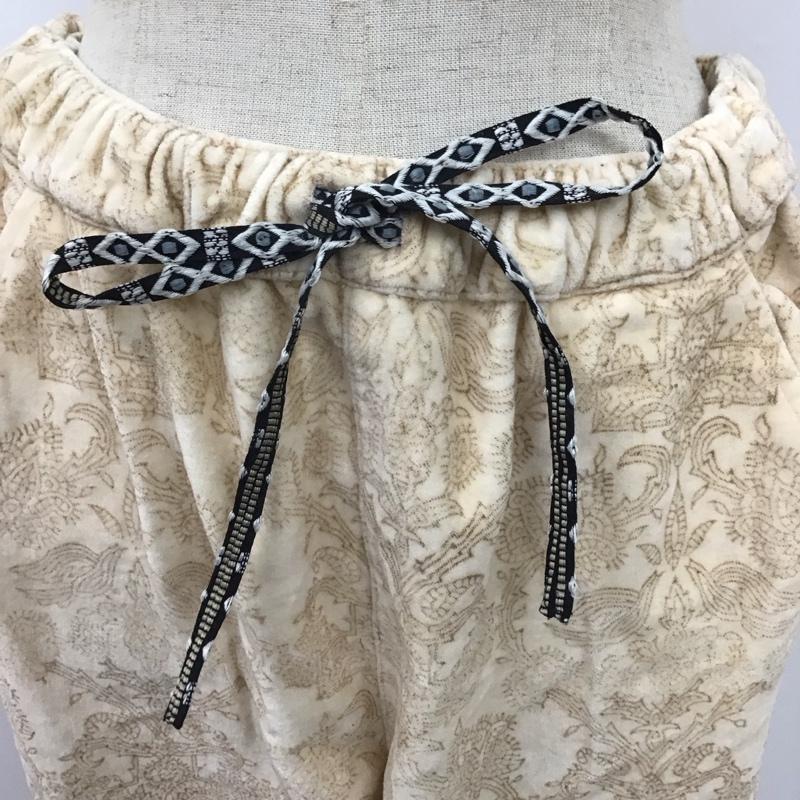 チチカカ TITICACA ボトムス ボトムス JWIBC340 テーパードパンツ ブロックプリント FREE 総柄 ベージュ / ベージュ / レディース USED 古着 中古 10109460
