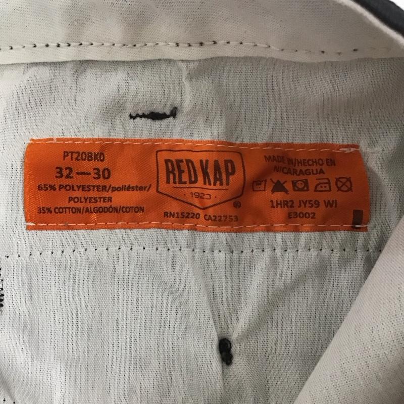 レッドキャップ RED KAP パンツ ワークパンツ、ペインターパンツ ワークパンツ ワイドパンツ カジュアルパンツ チノパン 32インチ 無地 黒 / ブラック / メンズ USED 古着 中古 10111476