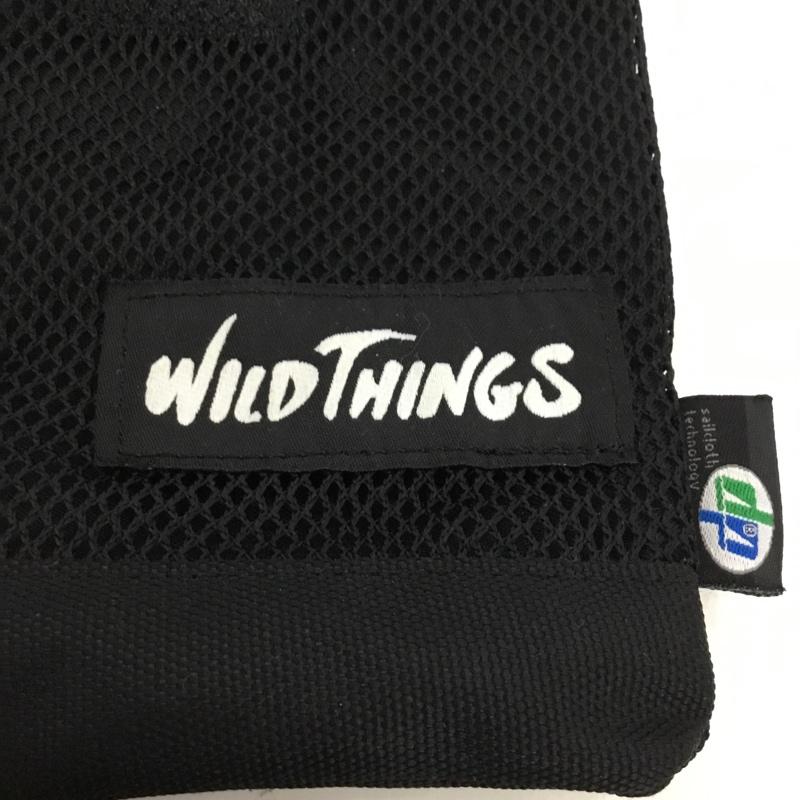 ワイルドシングス WILD THINGS ショルダーバッグ ショルダーバッグ サコッシュ メッシュポケット ロゴ、文字 黒 / ブラック / メンズ USED 古着 中古 10122814
