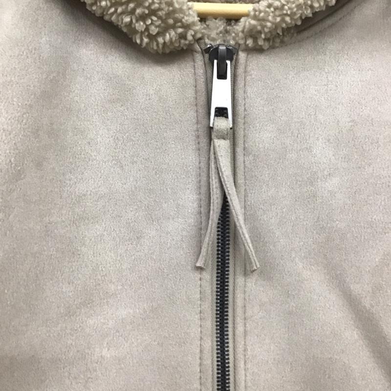 ザラ ZARA ジャケット、上着 ジャンパー、ブルゾン ボア ムートン M 無地 ベージュ / ベージュ / レディース USED 古着 中古 10139452