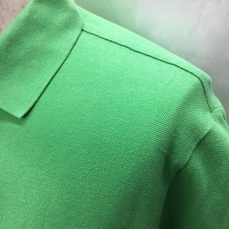 ポロバイラルフローレン Polo by RALPH LAUREN ポロシャツ 半袖 半袖ポロシャツ カラーシャツ 半袖カットソー M ロゴ、文字 緑 / グリーン / メンズ USED 古着 中古 10108541