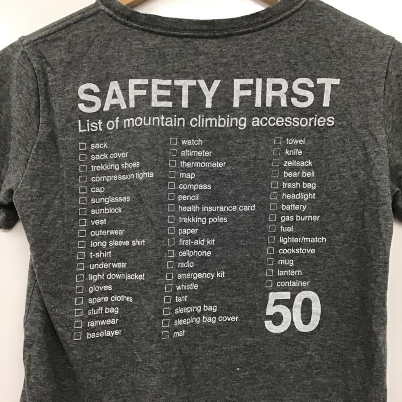 ザノースフェイス THE NORTH FACE Tシャツ 半袖 NT31450I 石井スポーツグループ50th Anniversary コラボレーションTシャツ M プリント X ロゴ、文字 灰 / グレー / レディース USED 古着 中古 10139345