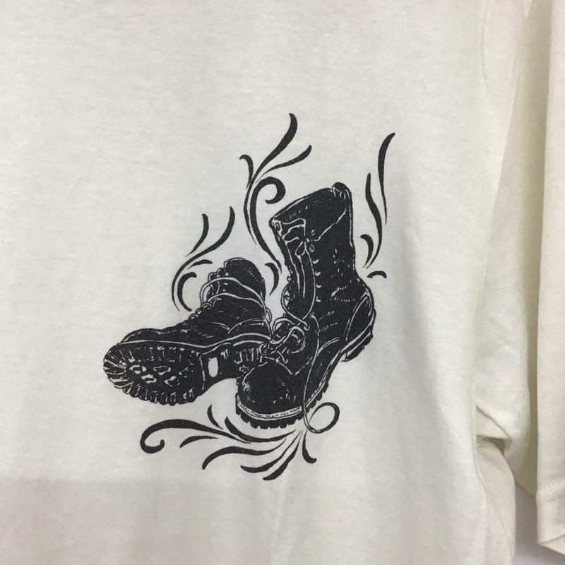 シャンブルズ Shambles Tシャツ 半袖 半袖カットソー プリントTシャツ クルーネックカットソー numbernine M プリント 白 / ホワイト / メンズ USED 古着 中古 10137043