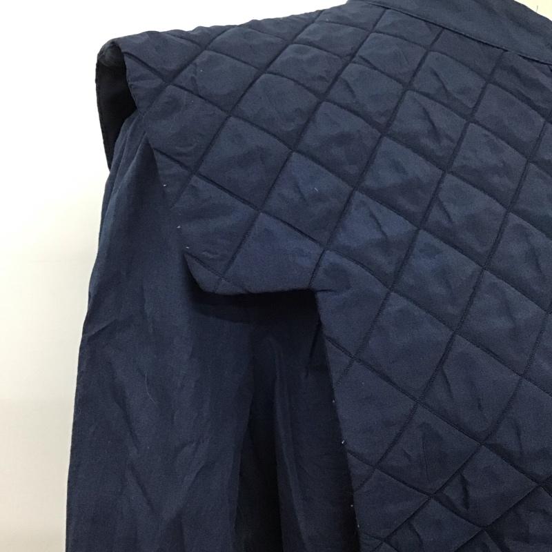 ザラ ZARA シャツ、ブラウス 長袖 長袖シャツ 無地シャツ ノーカラーシャツ M 無地 紺 / ネイビー / レディース USED 古着 中古 10125195