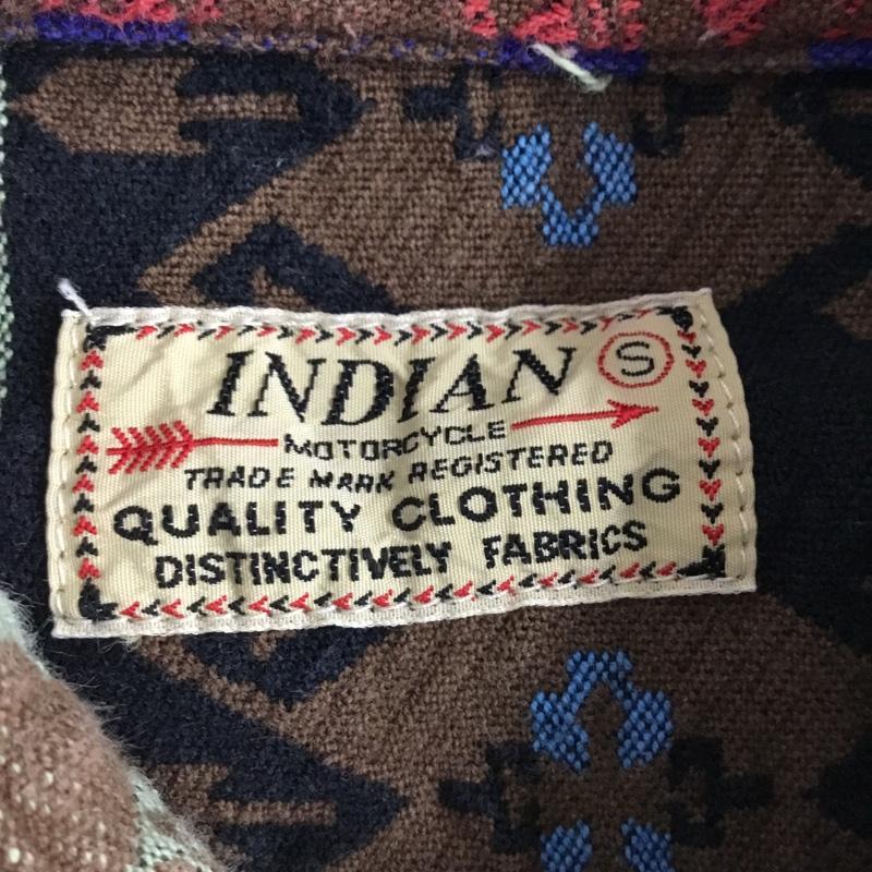 インディアンモトサイクル Indian Motocycle シャツ、ブラウス 半袖 半袖シャツ カラーシャツ 半袖カットソー インディアンシャツ S プリント マルチカラー / マルチカラー /  メンズ USED 古着 中古 10110045