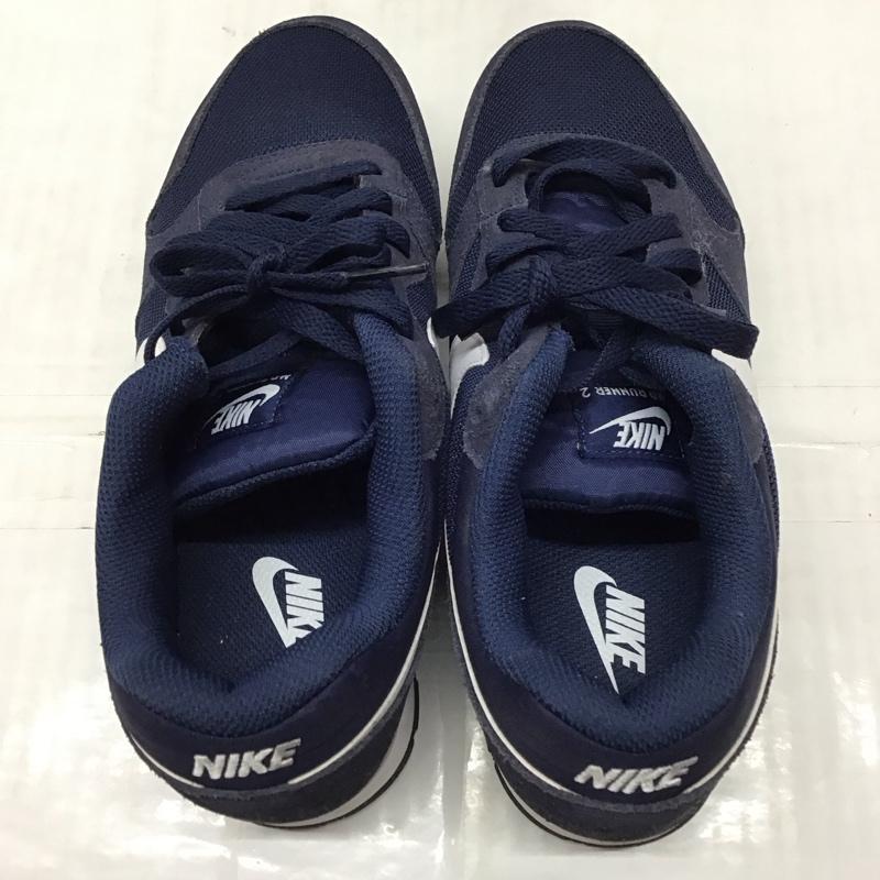 ナイキ NIKE スニーカー スニーカー 749794-410 MD RUNNER 2 25cm 25.0cm ロゴ、文字 紺 / ネイビー / レディース USED 古着 中古 10116059