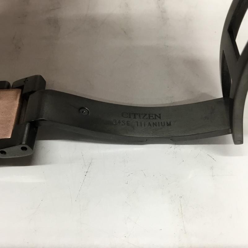 シチズン CITIZEN 腕時計 アナログ(クォーツ式) GN-4W-S-12G ECO DRIVE ロゴ、文字 黒 / ブラック / X 茶 / ブラウン / メンズ USED 古着 中古 10106401