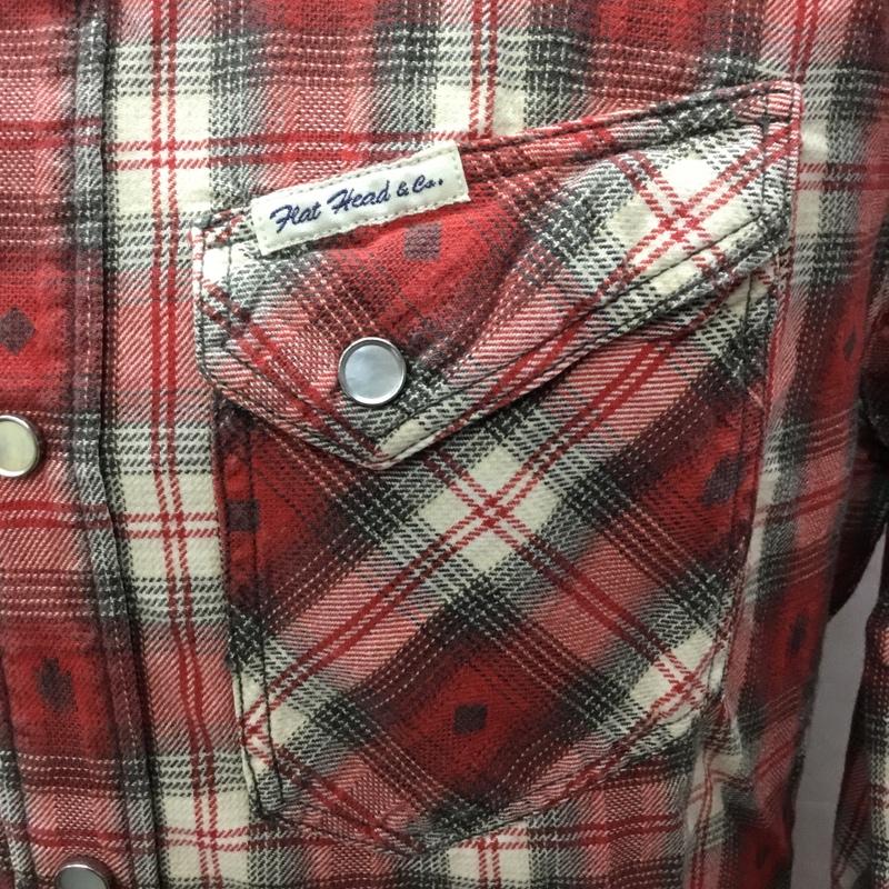 フラットヘッド The Flat Head シャツ、ブラウス 長袖 長袖シャツ カラーシャツ ポケットシャツ 長袖カットソー チェックシャツ 38 チェック マルチカラー / マルチカラー / メンズ USED 古着 中古 10114053