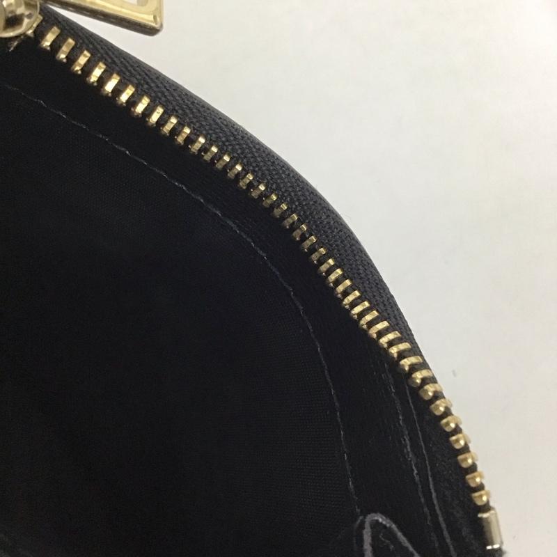 フルラ FURLA カードケース カードケース ファスナー付き パスケース ロゴ、文字 黒 / ブラック / レディース USED 古着 中古 10139349