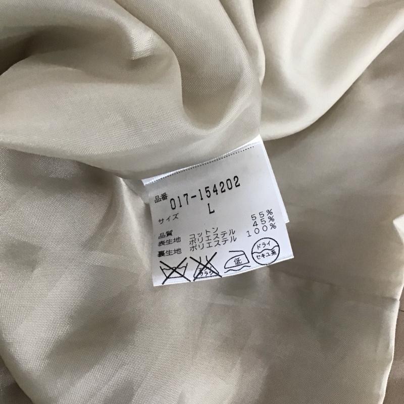 ナチュラルビューティーベーシック NATURAL BEAUTY BASIC コート トレンチコート トレンチコート ロングコート アウター L 無地 ベージュ / ベージュ / レディース USED 古着 中古 10113804
