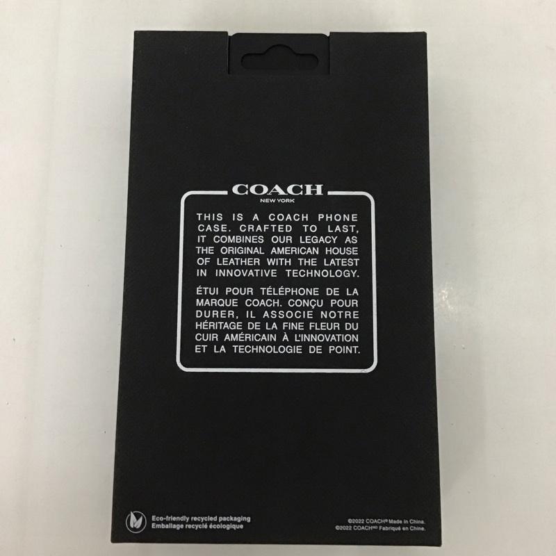 コーチ COACH ファッション小物 ファッション小物 CIPH-134-BLKEB iPhone14 手帳型 iPhoneケース ロゴ、文字 黒 / ブラック / メンズ USED 古着 中古 10126288