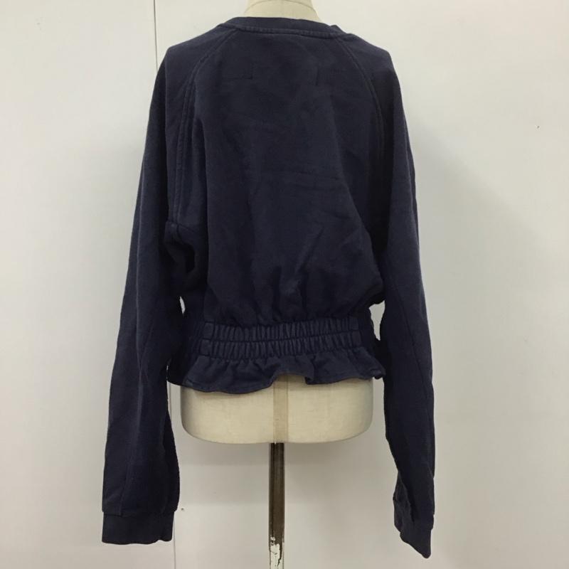ナイキ NIKE トレーナー 長袖 リメイク スウェット XL ロゴ、文字 紺 / ネイビー / レディース USED 古着 中古 10113663
