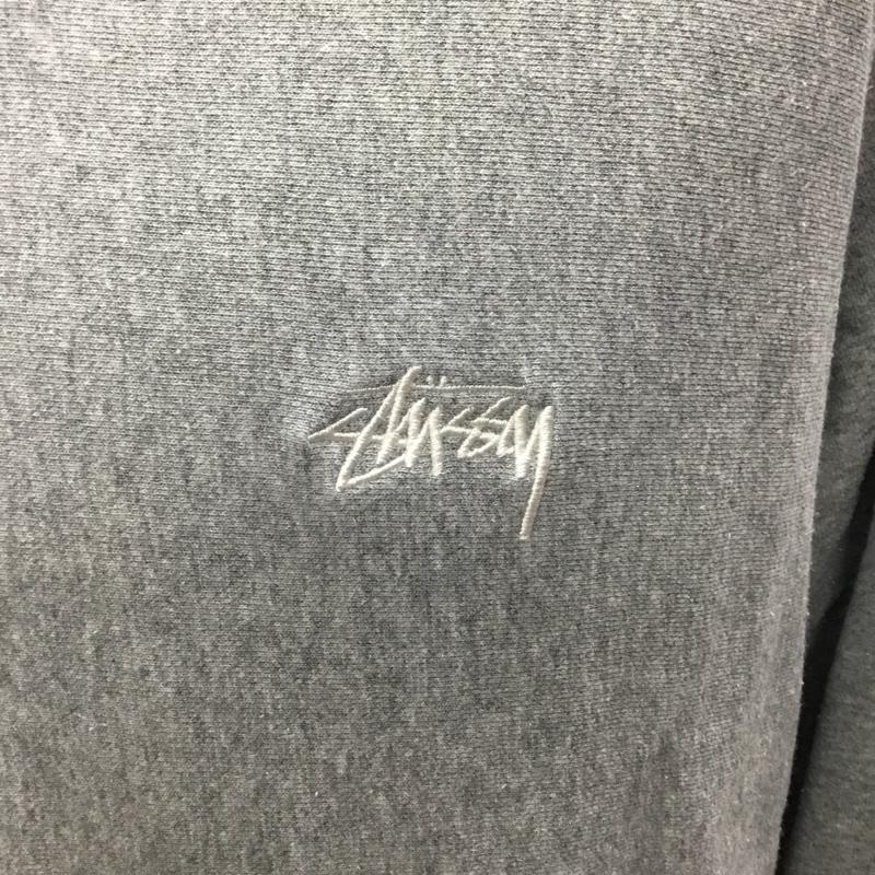 ステューシー STUSSY トレーナー 長袖 スウェット M 無地 X 刺繍 灰 / グレー / メンズ USED 古着 中古 10109615