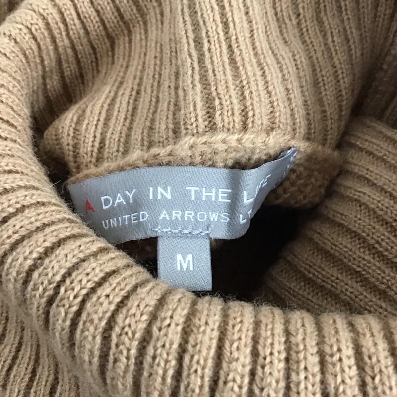 ユナイテッドアローズ UNITED ARROWS ニット、セーター 長袖 長袖ニットカットソー ニット セーター タートルネックニット M 無地 ベージュ / ベージュ / メンズ USED 古着 中古 10123947