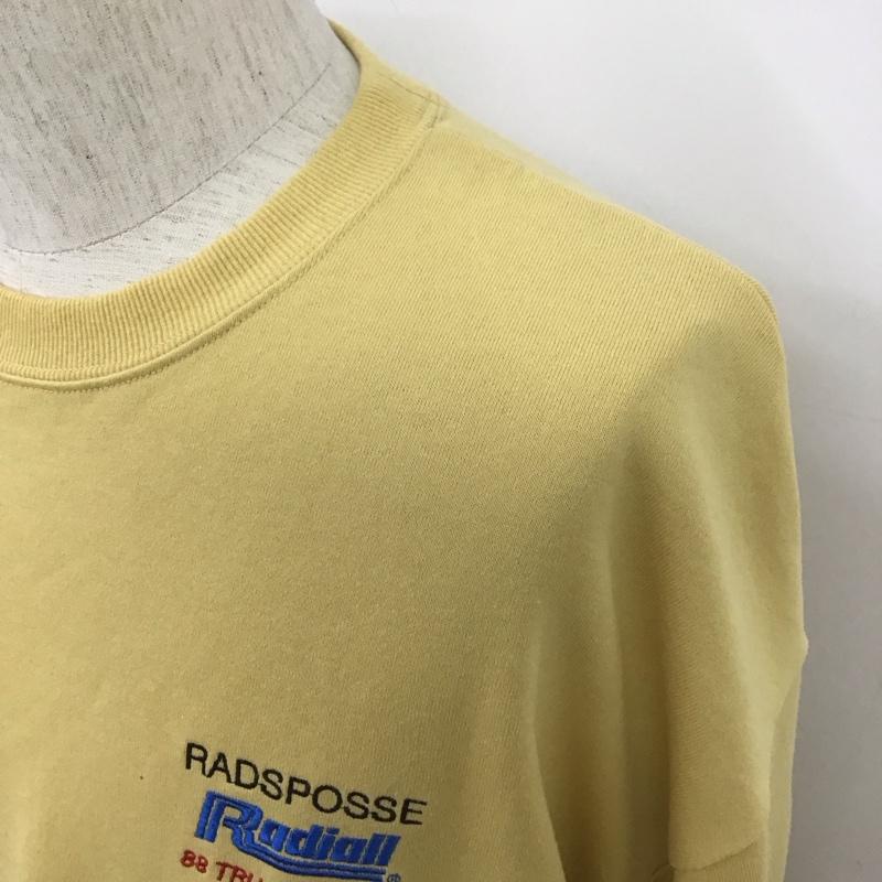 ラディアル RADIALL トレーナー 長袖 RAD-24SS-CUT007 CREWNECKSWEATSHIRTL/S 長袖トレーナー スウェット L ロゴ、文字 マスタード / マスタード / メンズ USED 古着 中古 10107137