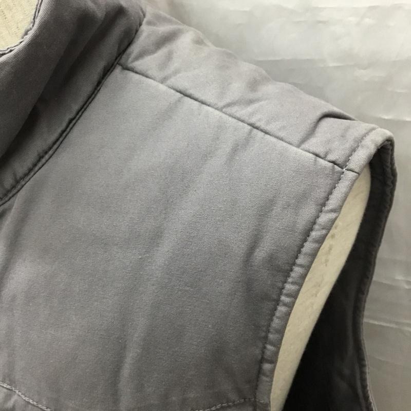 リーバイス Levi s ベスト ベスト 前ボタンベスト ダウンベスト ノースリーブ M 無地 灰 / グレー / メンズ USED 古着 中古 10116679