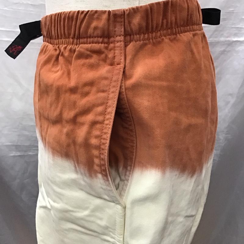 グラミチ GRAMICCI パンツ ショートパンツ クライミングショーツ グラデーション L ロゴ、文字 茶 / ブラウン / X 白 / ホワイト / X カーキ / カーキ /  メンズ USED 古着 中古 10122612