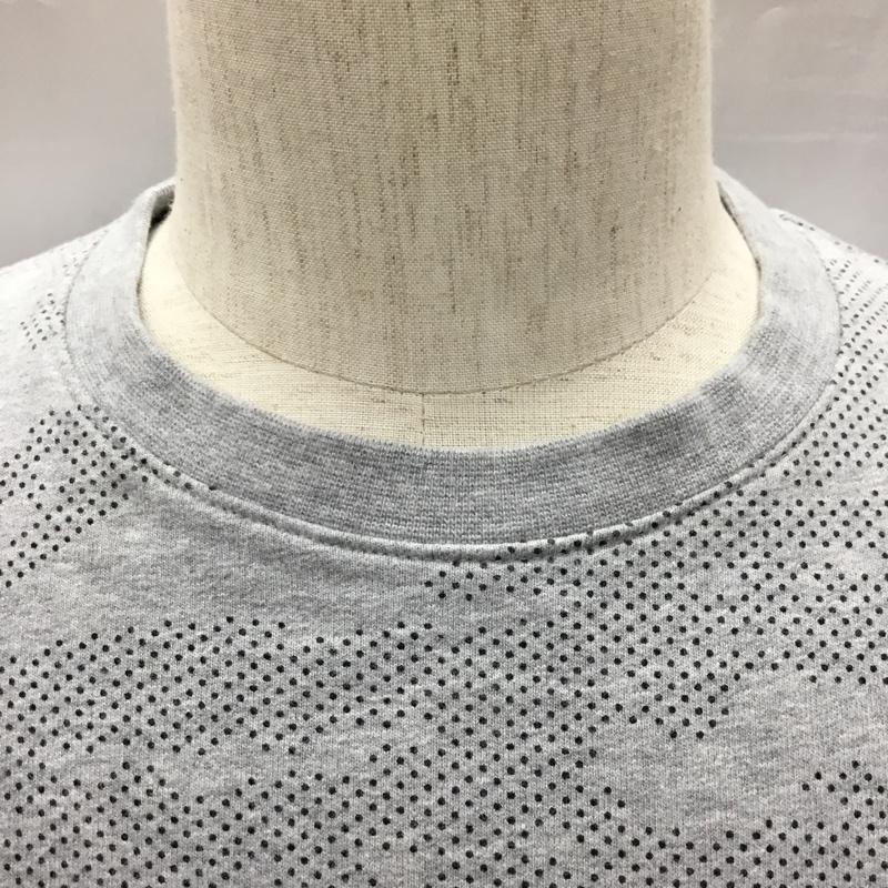 ナイキ NIKE トレーナー 長袖 長袖スウェット 長袖トレーナー リブカットソー 長袖カットソー スポーツウェア XS ロゴ、文字 灰 / グレー / メンズ USED 古着 中古 10116695