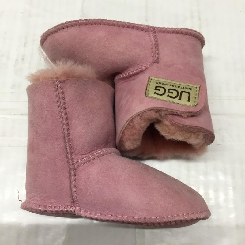 アグ UGG シューズ シューズ ベビーシューズ ロゴ、文字 桃 / ピンク / ガールズ USED 古着 中古 10110058
