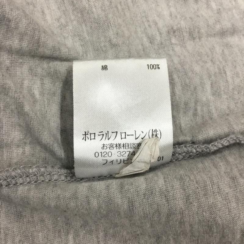 ポロジーンズ Polo Jeans Co. Tシャツ 半袖 半袖カットソー プリントTシャツ クルーネックカットソー XL プリント 灰 / グレー /  メンズ USED 古着 中古 10108532