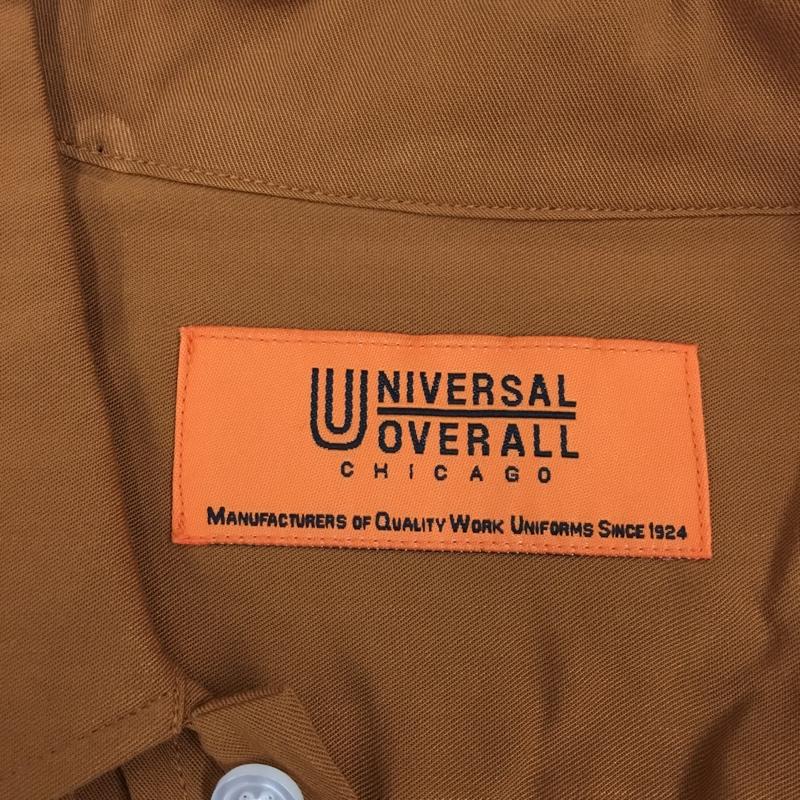 ユニバーサルオーバーオール UNIVERSAL OVERALL シャツ、ブラウス 半袖 半袖シャツ カラーシャツ 半袖カットソー カジュアルシャツ M 無地 茶 / ブラウン /  メンズ USED 古着 中古 10108995