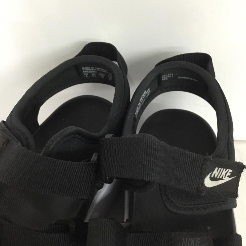 ナイキ NIKE サンダル サンダル DH0223 001 W ICON CLASSIC SANDAL 25cm 25.0cm ロゴ、文字 黒 / ブラック / X 白 / ホワイト / レディース USED 古着 中古 10144830