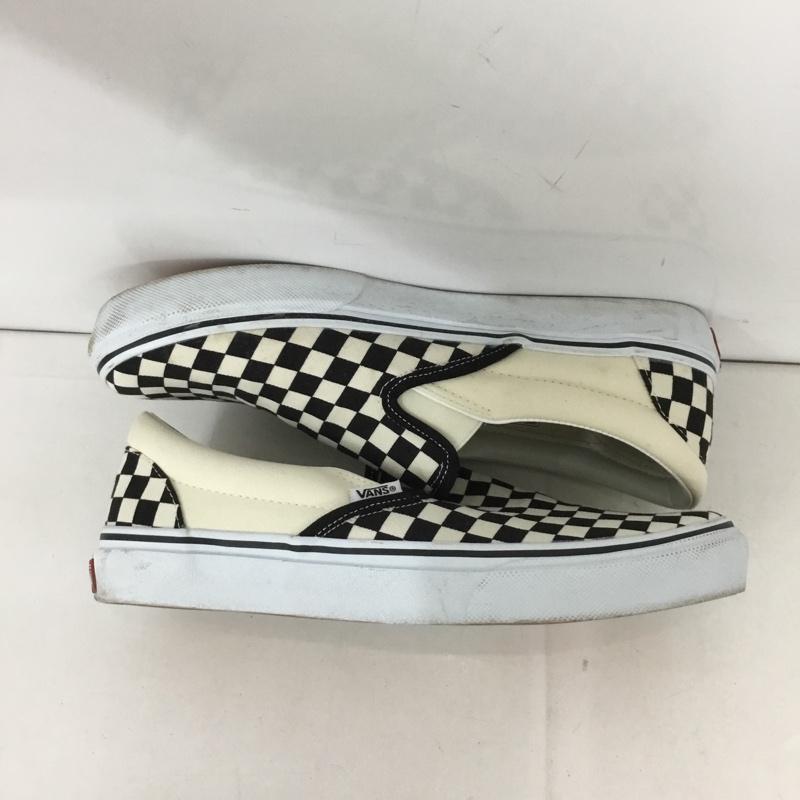 バンズ VANS スリッポン スリッポン V98CLA SLIP ON スニーカー 27cm 27.0cm チェック 白 / ホワイト / X 黒 / ブラック / メンズ USED 古着 中古 10131648
