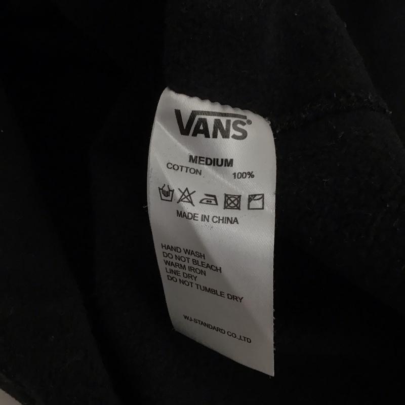 バンズ VANS パーカー 長袖 長袖パーカー プルオーバーパーカー スウェット M ロゴ、文字 黒 / ブラック /  メンズ USED 古着 中古 10125296