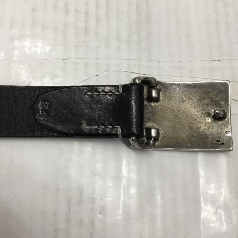 フラットヘッド The Flat Head ベルト・バックル ベルト レザー 34 無地 黒 / ブラック / メンズ USED 古着 中古 10113729