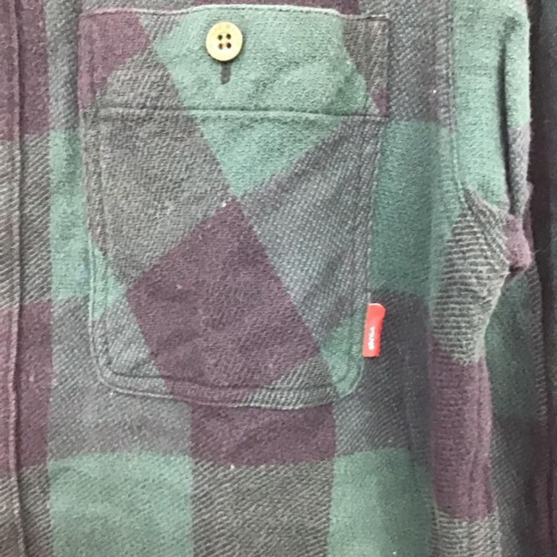 ダブルタップス WTAPS シャツ、ブラウス 長袖 長袖シャツ チェックシャツ カラーシャツ M チェック マルチカラー / マルチカラー / メンズ USED 古着 中古 10133696