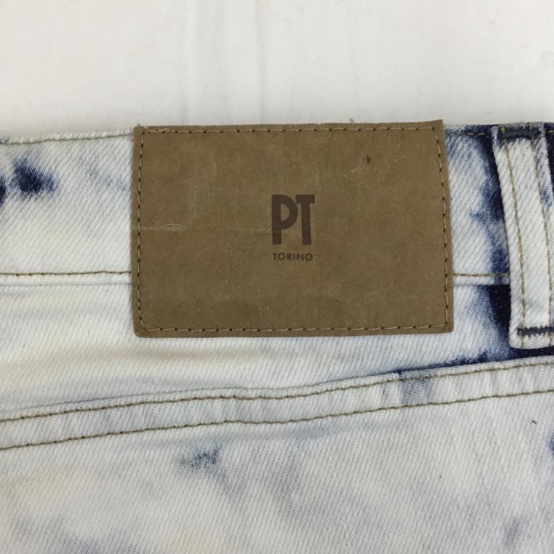 ユーズドクロージング used clothes パンツ デニム、ジーンズ PT TORINO ブリーチデニムパンツ 32インチ 総柄 白 / ホワイト / X インディゴ / インディゴ /  メンズ USED 古着 中古 10124748