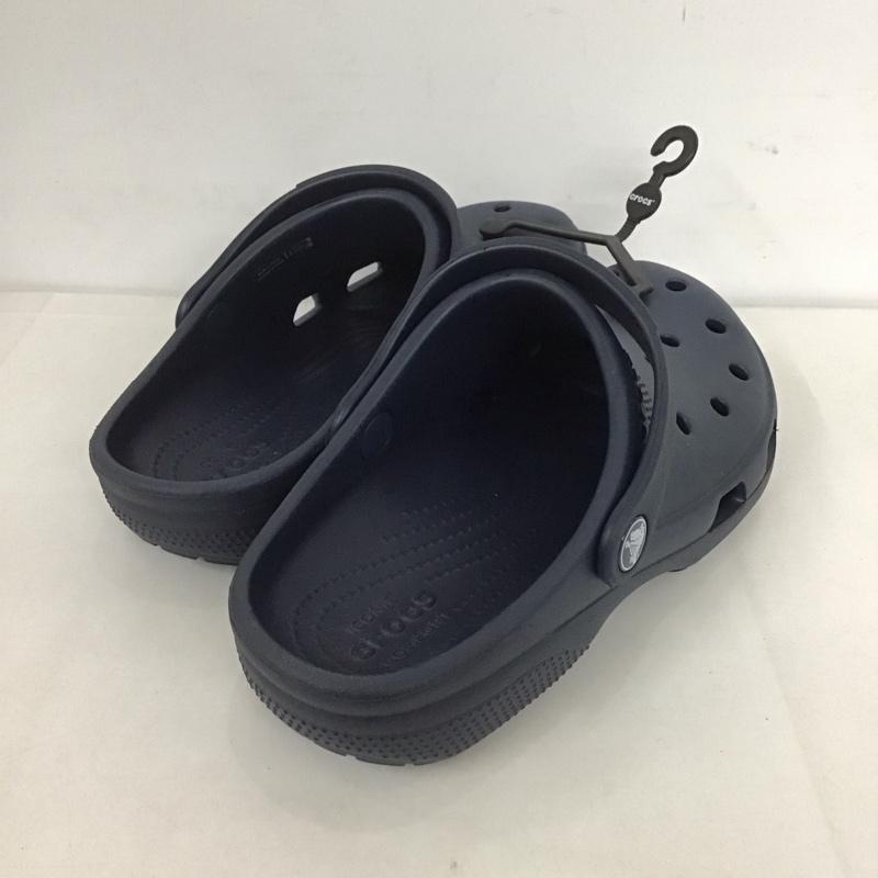 クロックス crocs サンダル サンダル 23cm 23.0cm 無地 紺 / ネイビー / レディース USED 古着 中古 10125552
