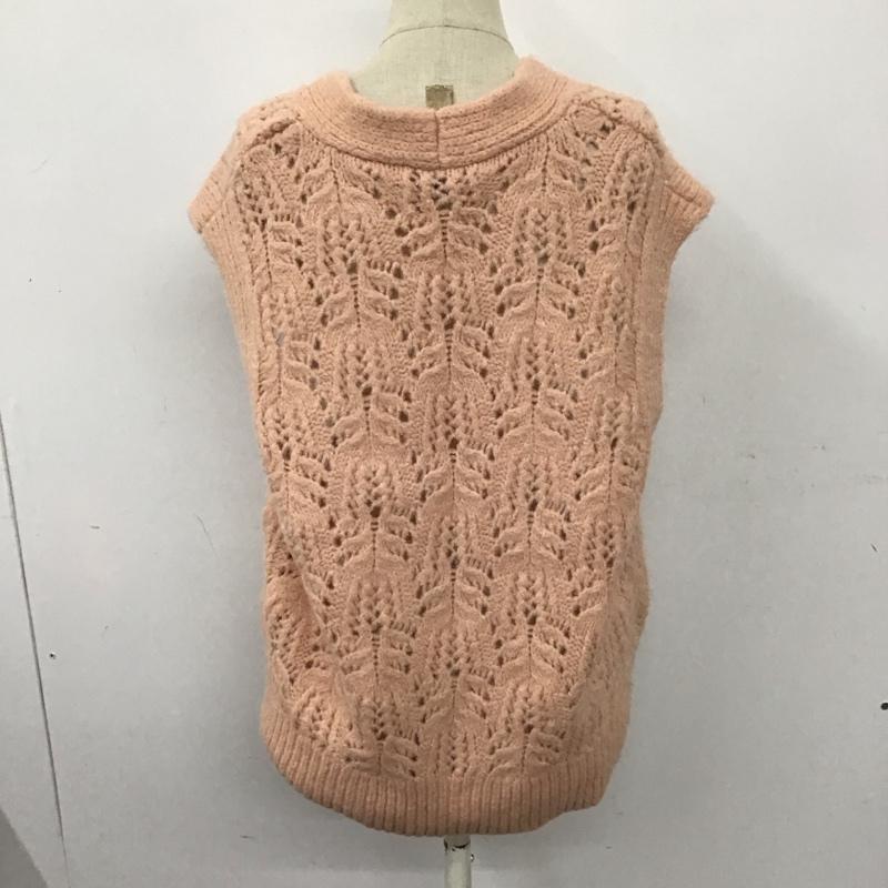 ザラ ZARA ベスト ベスト ニット S 無地 桃 / ピンク / レディース USED 古着 中古 10124885