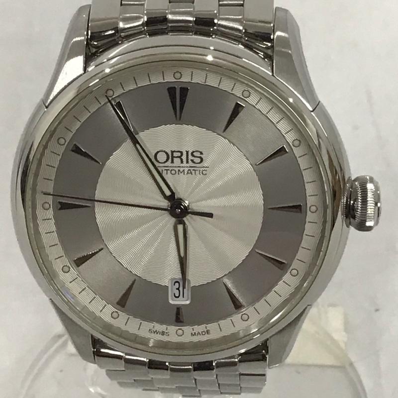 オリス ORIS 腕時計 アナログ(自動巻き) 7591 ロゴ、文字 銀 / シルバー / メンズ USED 古着 中古 10135246