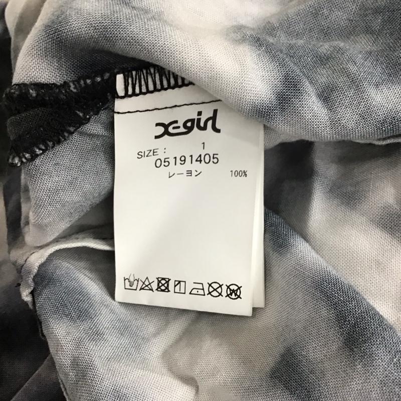 エックスガール X-girl シャツ、ブラウス 長袖 1 総柄 マルチカラー / マルチカラー / レディース USED 古着 中古 10120198
