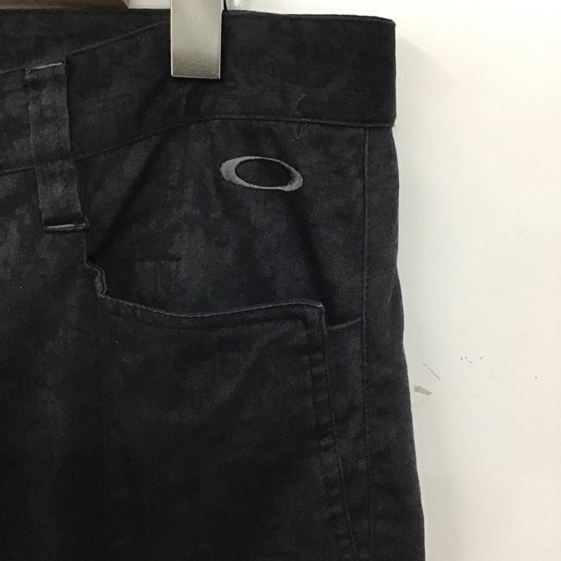 オークリー OAKLEY パンツ ワークパンツ、ペインターパンツ 421899jp ロングパンツ スリムパンツ テイパードパンツ 36 ロゴ、文字 黒 / ブラック / メンズ USED 古着 中古 10134953