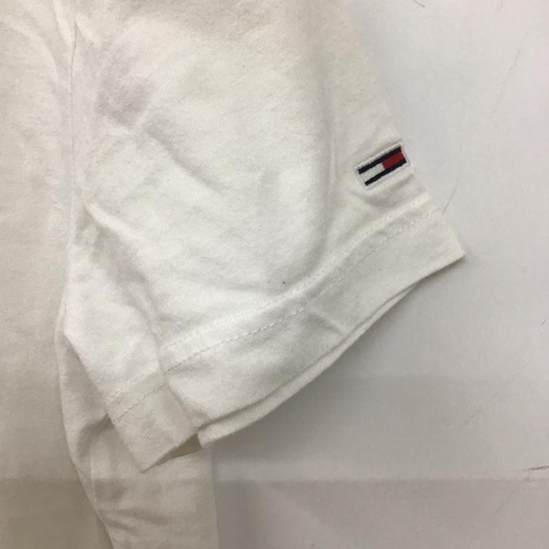 トミー ジーンズ TOMMY JEANS Tシャツ 半袖 半袖カットソー プリントTシャツ クルーネックカットソー M ロゴ、文字 白 / ホワイト / メンズ USED 古着 中古 10139765