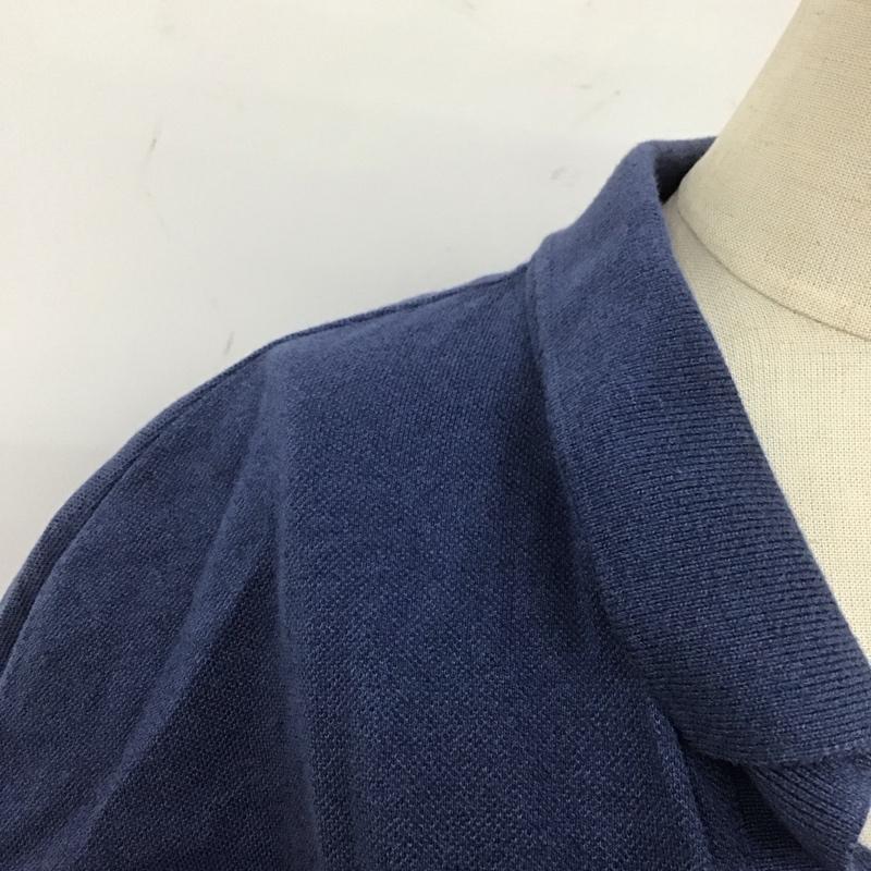 ラコステ LACOSTE ワンピース ひざ丈スカート EF535EL ポロシャツ スキッパー 38 ワンポイント 紺 / ネイビー / レディース USED 古着 中古 10108085